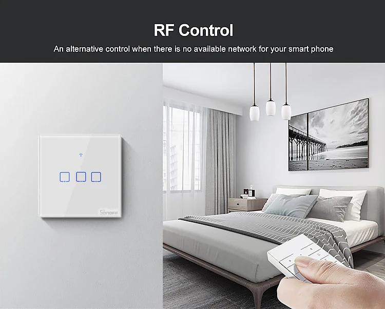 Sonoff WiFi переключатель 220 В/светильник/модуль T2 США 1/2/3C 315 RF/APP пульт дистанционного управления умный дом настенный сенсорный переключатель для Alexa совместимый
