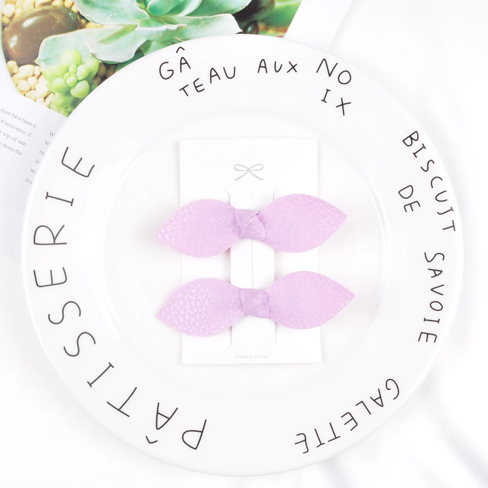 2 шт./компл. Детские однотонные заколки-пряжки для волос |