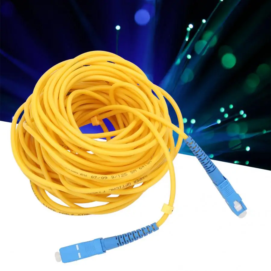 10 м Одномодовый SC волоконно оптический ПВХ Перемычка патч корд с керамическим