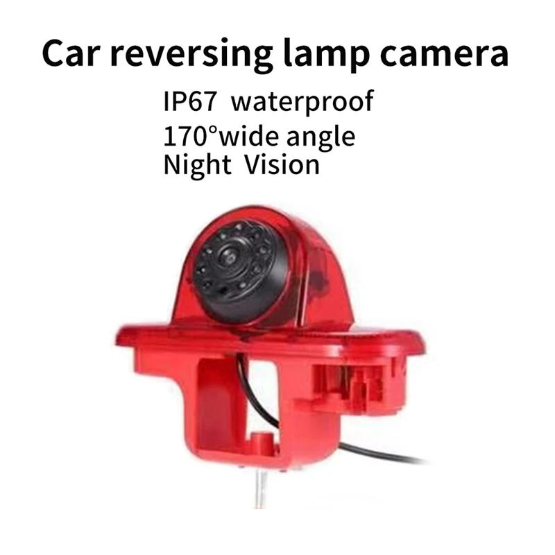 

High Definition Waterproof IR Night Vision Rear View Backup Brake Light Camera for Renault Trafic 2001-2014 Opel/Vaxhall Vivara