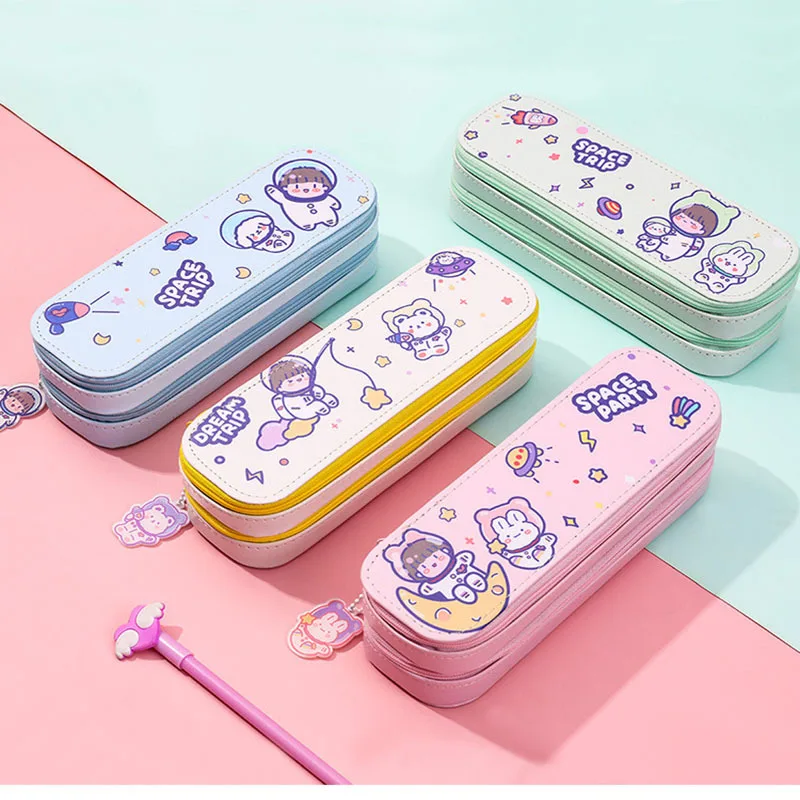 Kawaii пеналы мультяшная сумка для ручек коробка подарок ребенка косметический