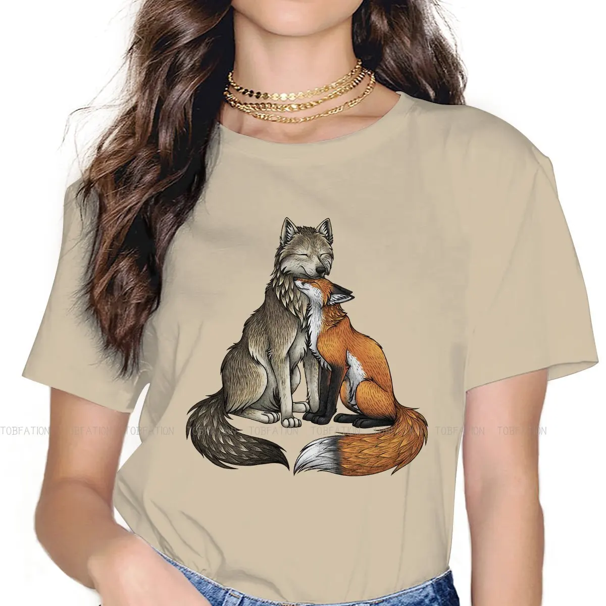 

Wolf Wulf Canis Carnivora Animal TShirt for Woman Girl Fox Soft Summer Sweatshirts T Shirt Novelty New Design