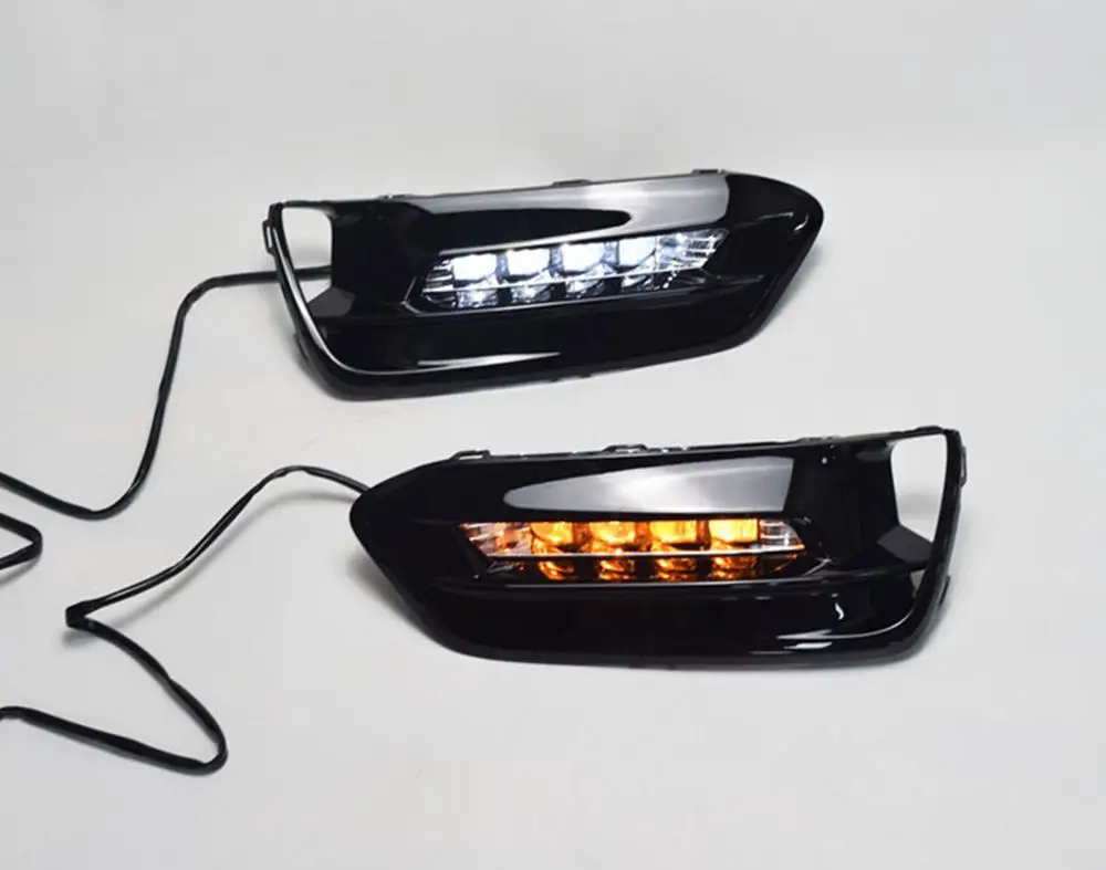 Дневной ходовой светильник с поворотной сигнальной лампой + синий ночной