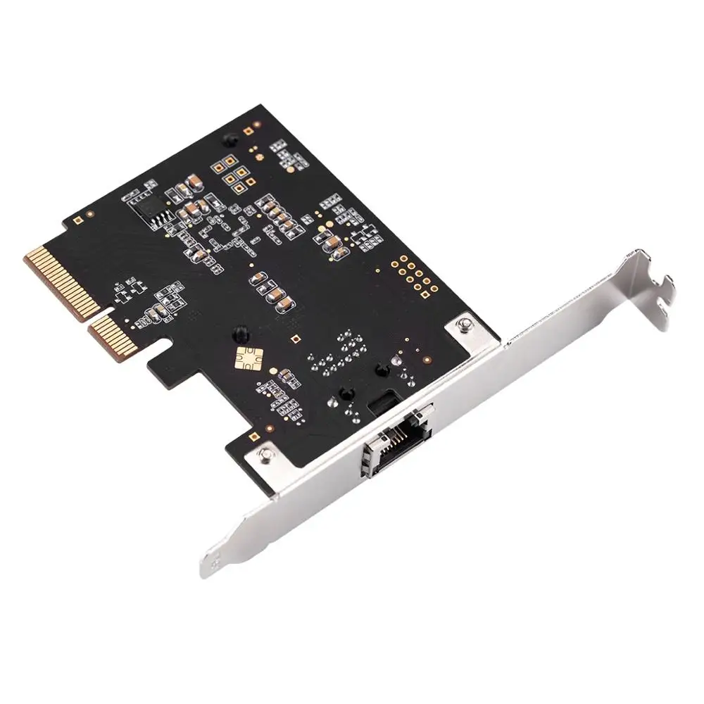 IOCREST Pcie x4 to Single Port 10 Gbase Ethernet Gigabit Nic Pci Express 10G/2.5G/1000M/100/10M RJ45 Lan Network Adapter Card | Компьютеры