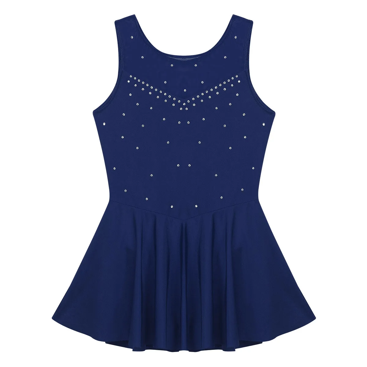 Дети блестящие стразы Тюль Фигурное катание на роликах платье Девушки Балетные