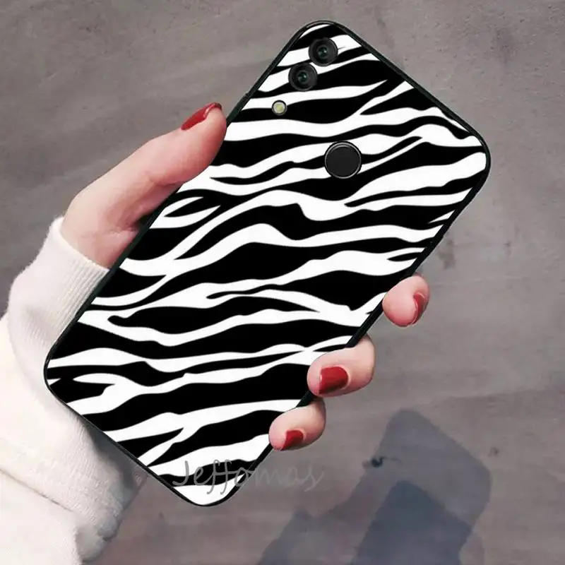 

Zebra stripe print clip art Phone Case For Huawei honor Mate P 9 10 20 30 40 Pro 10i 7 8 a x Lite nova 5t