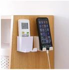 1 шт. стены смонтированный органайзер ящик для хранения пульта дистанционного Управление кондиционер для хранения чехол мобильный телефон разъем подставка держатель Контейнер