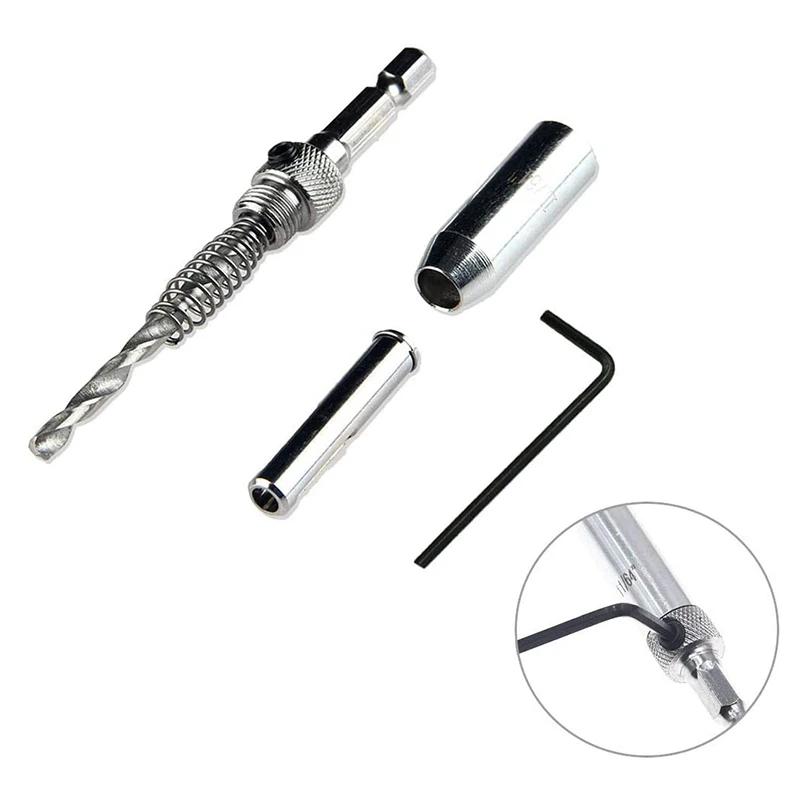 

10Pcs Hinge Drill Bit Set with Bit Self-Centering Drill Bit Set for Hinges Drawer Wood Door Window Cabinet Woodworking