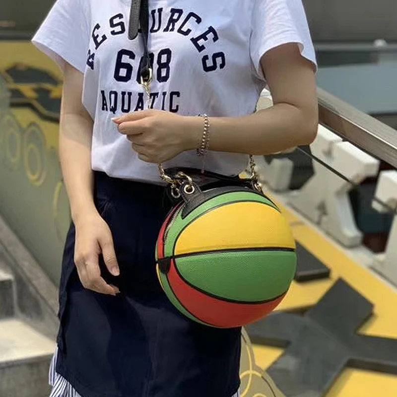 

bags for women 2021new luxury hand Shoulder designer Round Basketball purse Bags Creative Styling Personality
