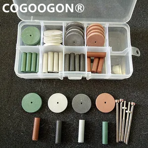 Полировальные шлифовальные круги стоматологическая силиконовая резина, грубые и тонкие, 5, оправка стержня, 2,35 мм, 1 комплект