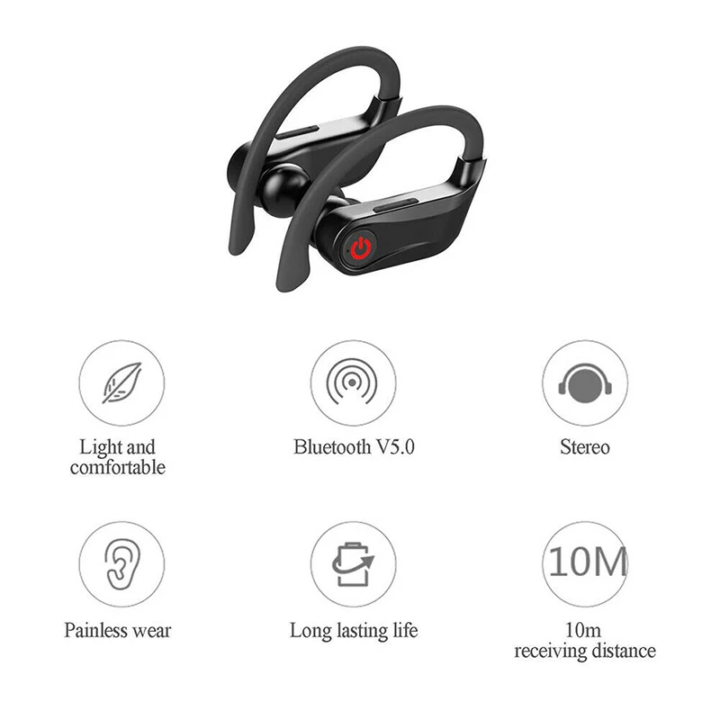 TWS 5,0 Bluetooth наушники 3D стерео беспроводные наушники для спорта powerBeats pro headphon Водонепроницаемая гарнитура с зарядным устройством
