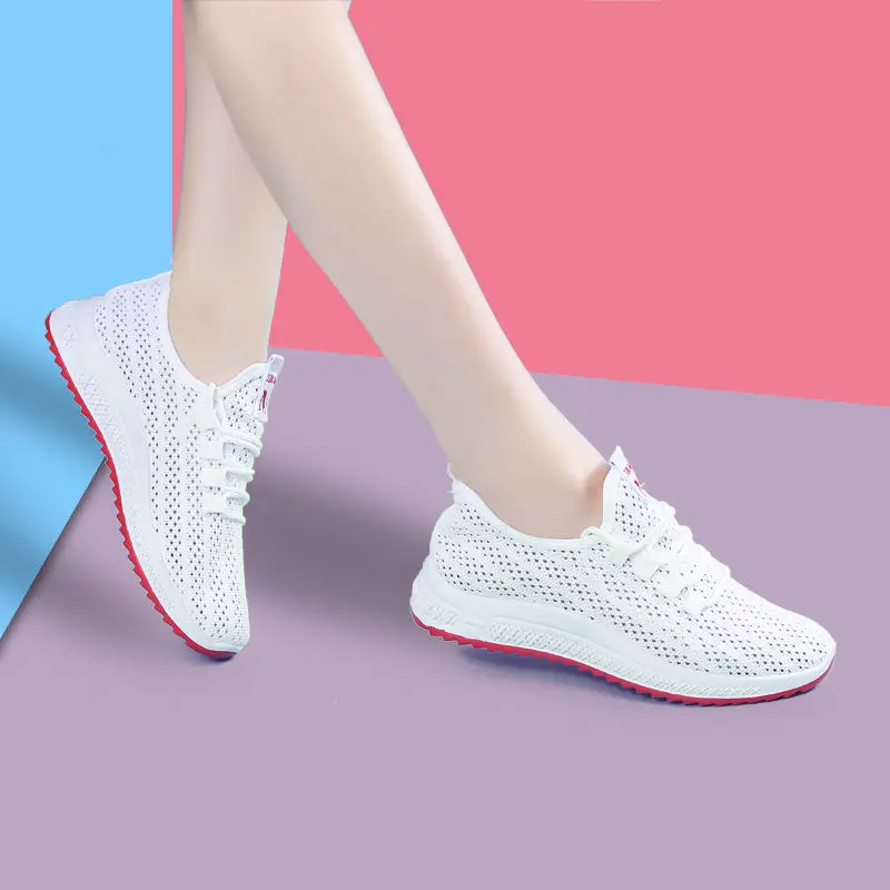 Белый Spring Women Shoes Solid New Chunky Sneakers for Women Vulcanize Shoes Casual Fashion Dad Shoes Platform Sneakers Femme - Цвет: Белый