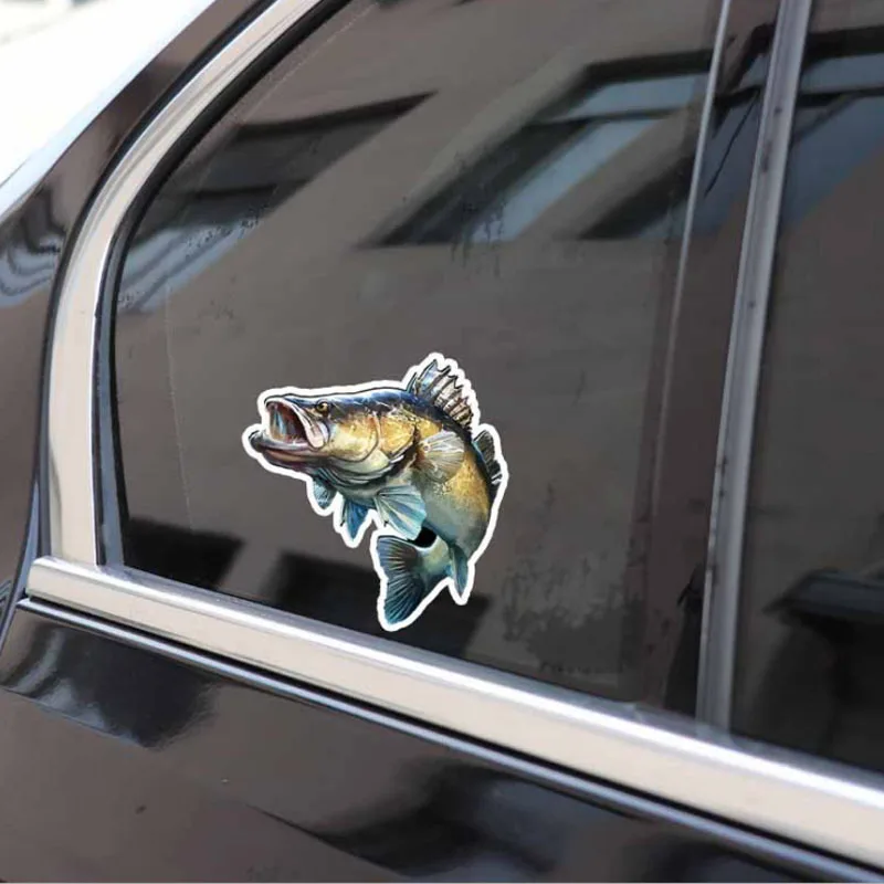Fishing Bass Sticker Custom Personality Animal Fish PVC Car Styling Decal Lure Tackle Accessories Stickers | Спорт и развлечения