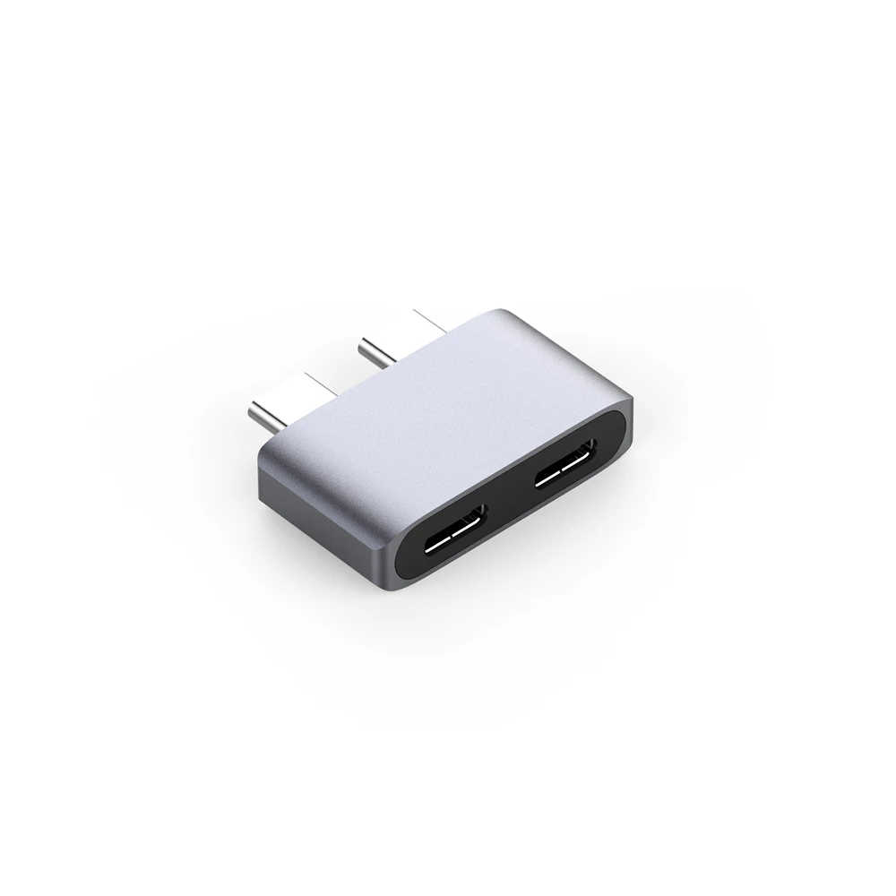 Конвертер для Macbook Air 2018 Pro 2016/2017/2018 13/15 дюймов двойной адаптер USB Type C серый|USB-хабы| |
