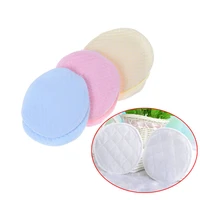6pcs three layers 100 cotton breastfeeding pads nursing pads reusable breathable nursing breast pads washable absorbent baby