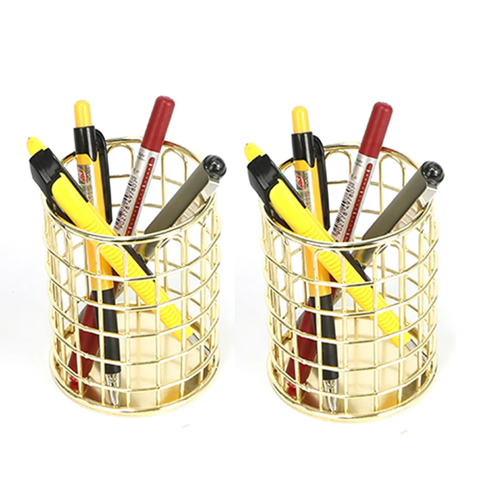 1 шт. Роза золотая металлическая ручка держатель настольный органайзер подставка