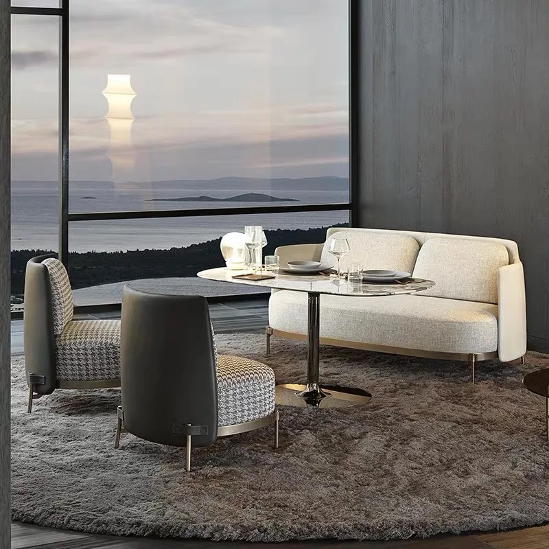 U BEST Современный итальянский дизайнерский стул для гостиной с обивкой тканевый