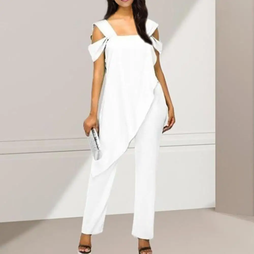 Женский Облегающий комбинезон модный однотонный повседневный без рукавов