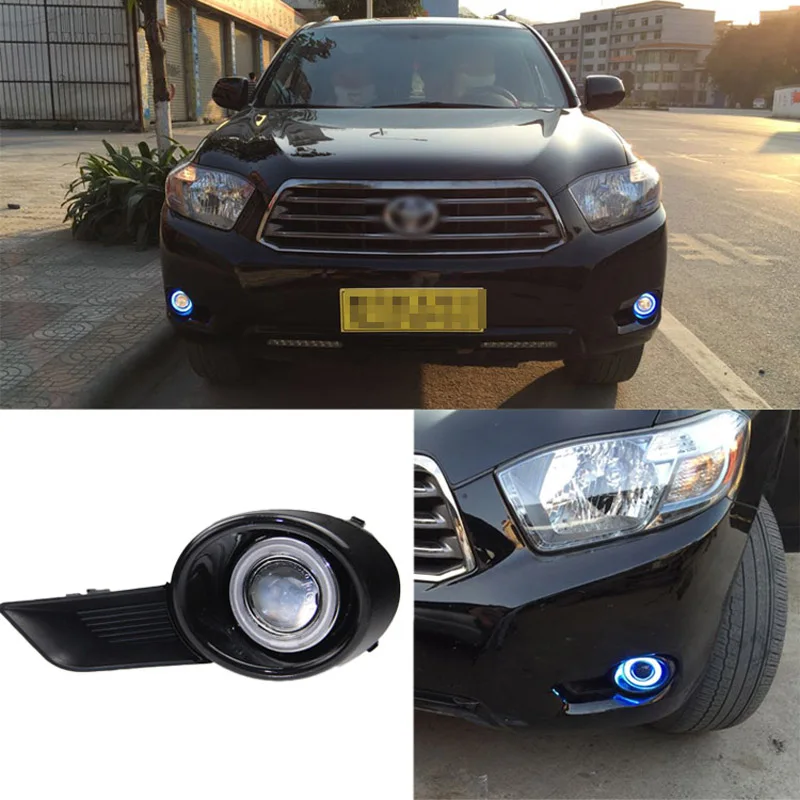 Превосходная светодиодный лампы Противотуманные фары COB источник Ангел глаз