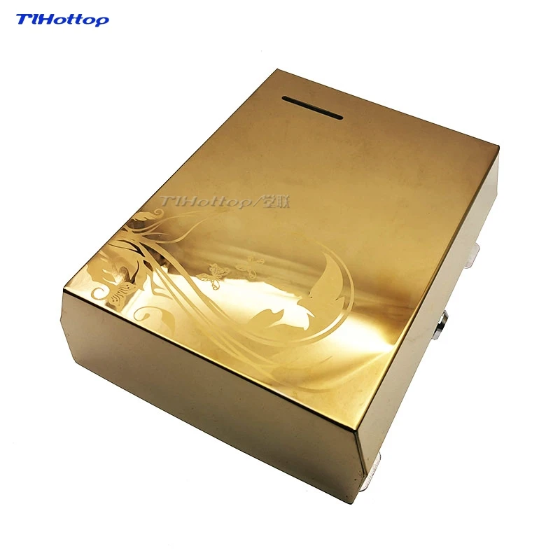 T Золотая Бабочка из нержавеющей стали диспенсер для бумажных полотенец ванной