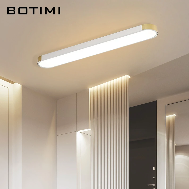 Современные потолочные светодиодные светильники BOTIMI 220 В для офиса