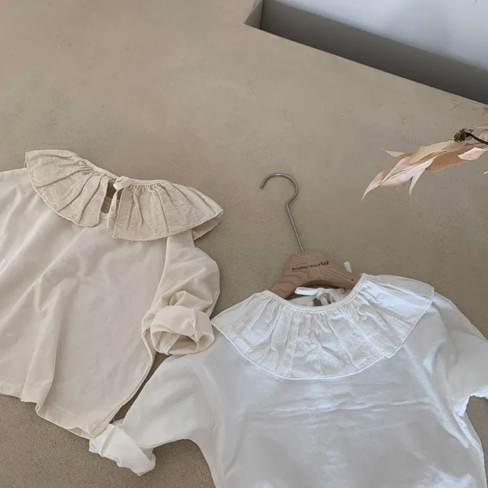 

Children's T-shirt Spring Korean Children's Clothing Baby Big Collar T-shirt Bottoming Shirt