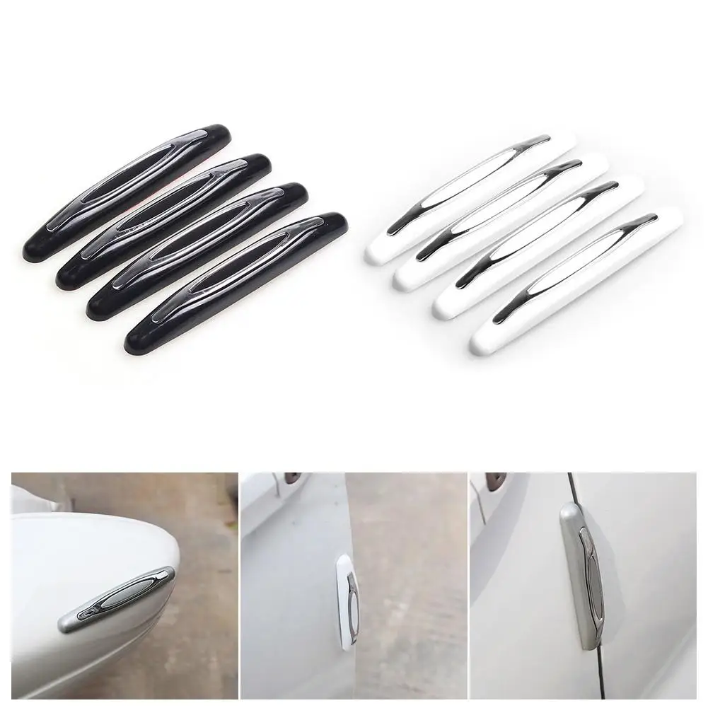 

4 шт., автомобильные наклейки-полоски для защиты от царапин