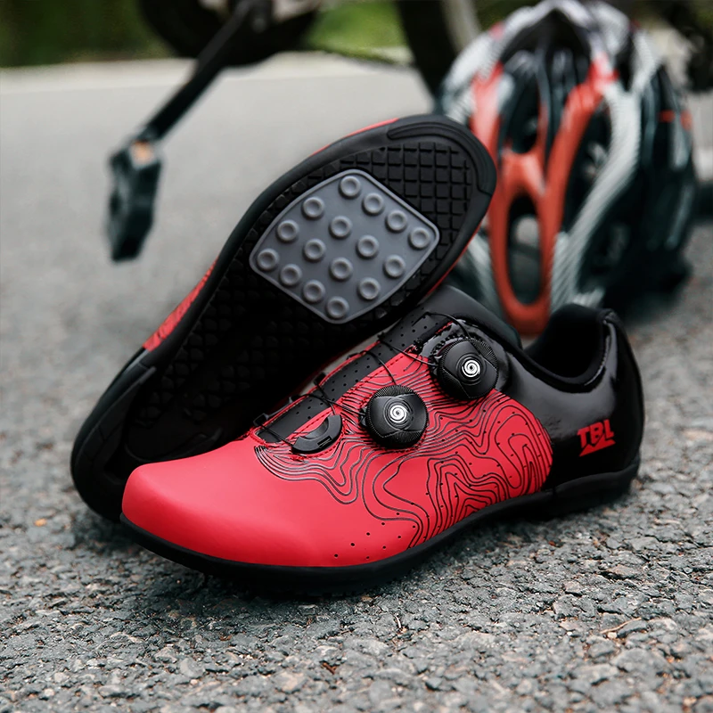 Мужские кроссовки для езды на горном велосипеде китайские красные ультралегкие