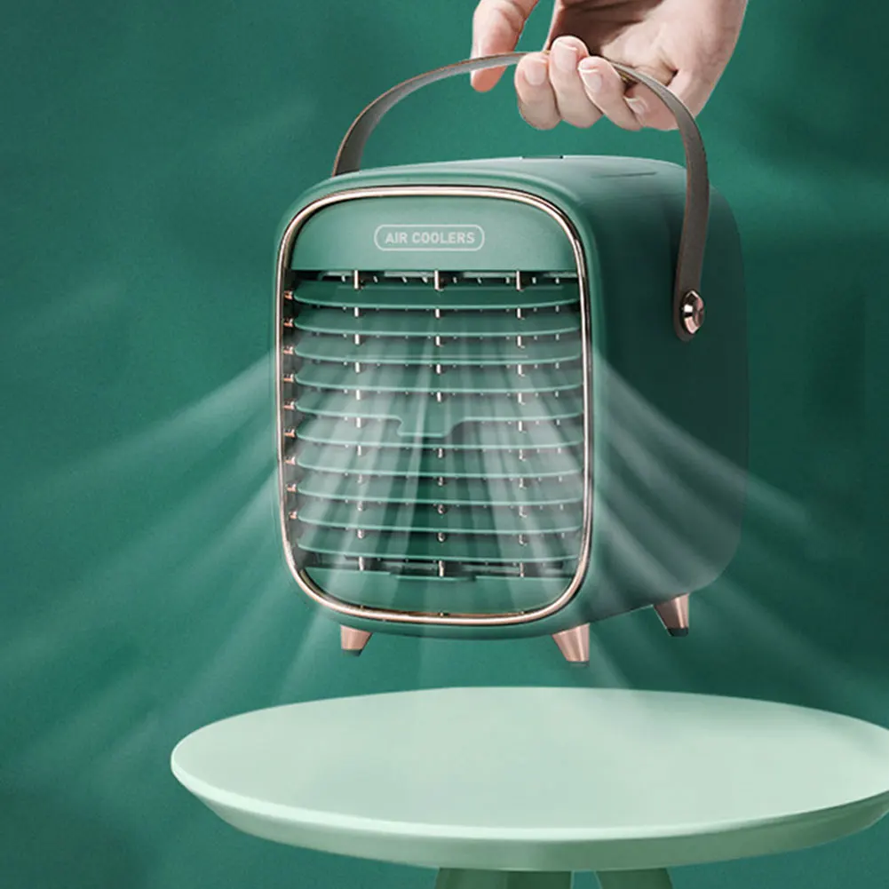 

Air Cooler Fan Mini Desktop Air Conditioner Fan Mini Air Conditioner Water Cooling Fan Humidifier Purifier Multifunction Summer