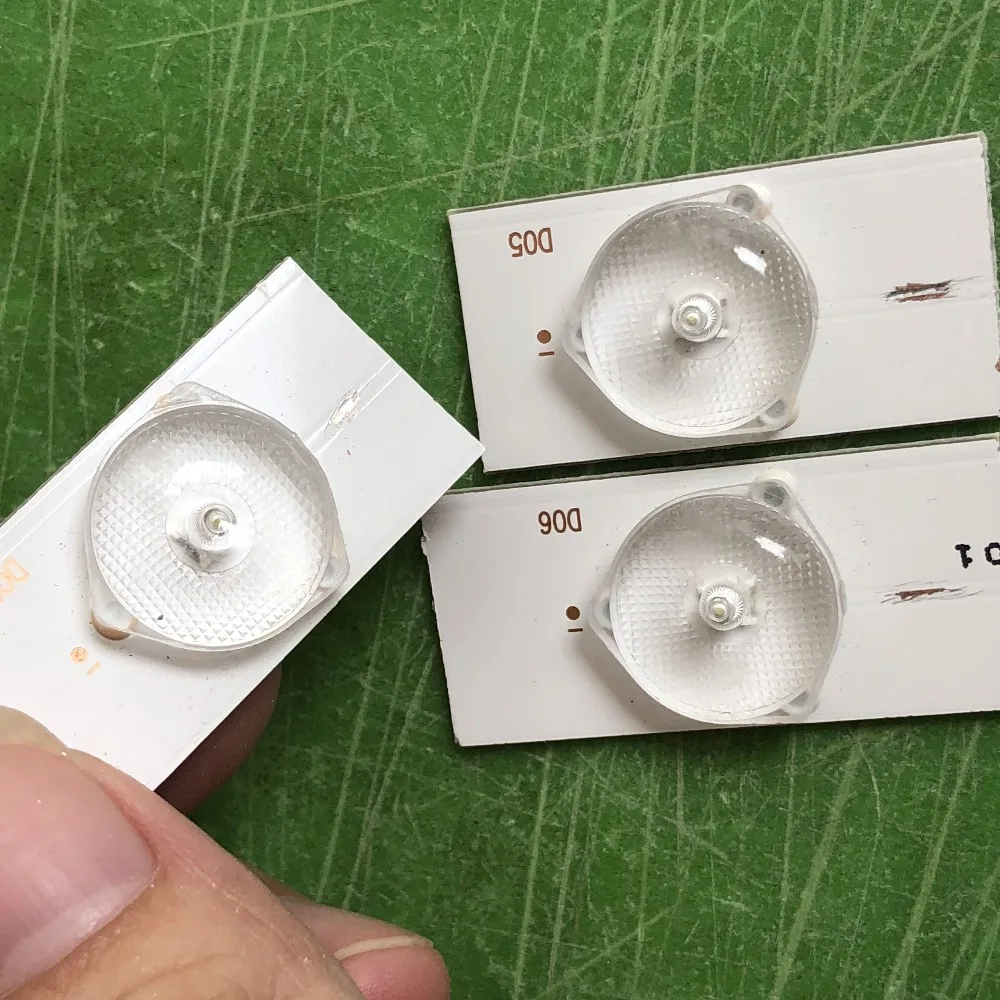 100 шт./лот для нанесения хайлайтера и хорошее качество 3V SMD лампы бусины с оптический объектив фильтра для 32-65 дюймов светодиодный ТВ ремонт