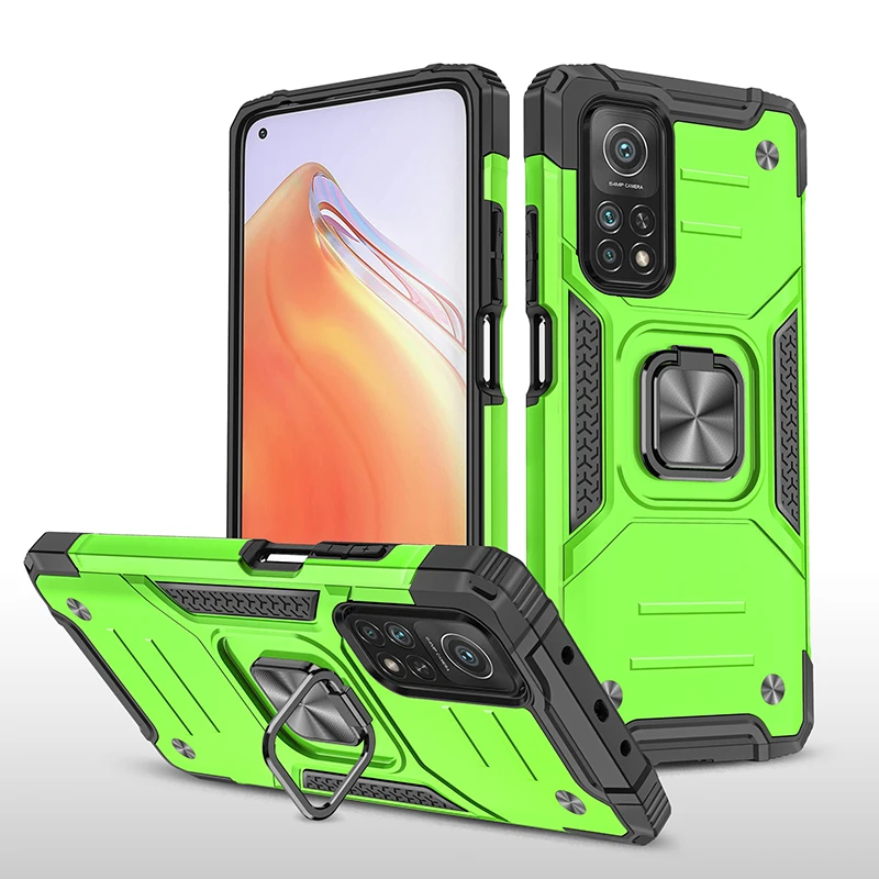 

for Xiaomi Mi 10T pro Armor Shockproof Case for Xiaomi Mi 10 T Pro Mi10T Drop Protective Defender Magnet Holder Ring Case Cover