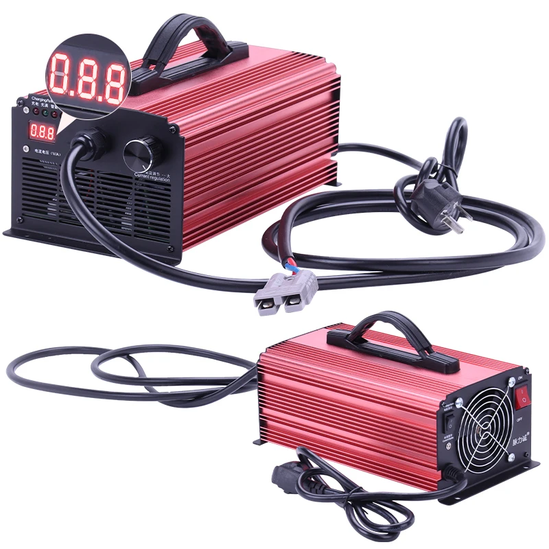 5A-25A Adj Suitable for 20Ah-220Ah 36V 48V 60V 72V Li-Ion Lifepo4 Battery Charger | Электроника
