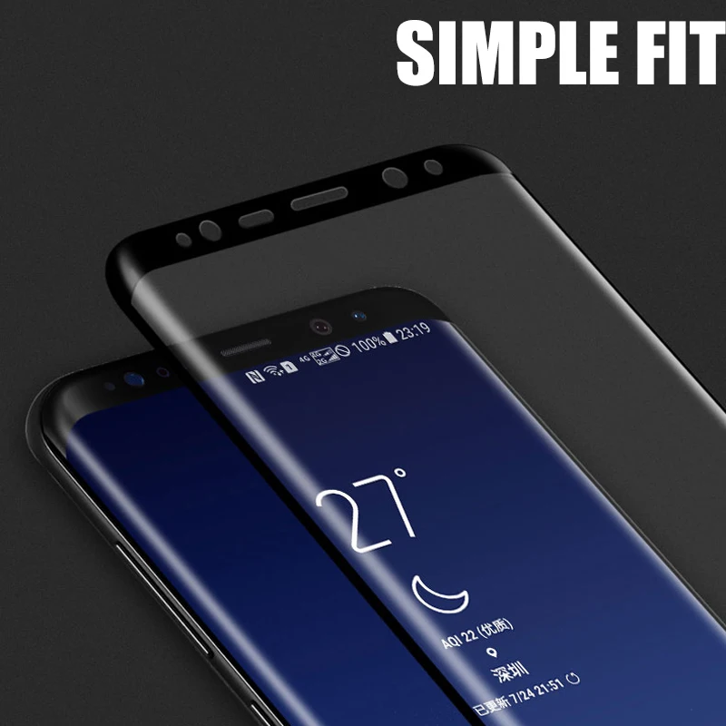 Защитное стекло для смартфонов Samsung Galaxy Note S7 Edge S8 Plus 8 S9 9 A8 A6 1 закалённое|Защитные