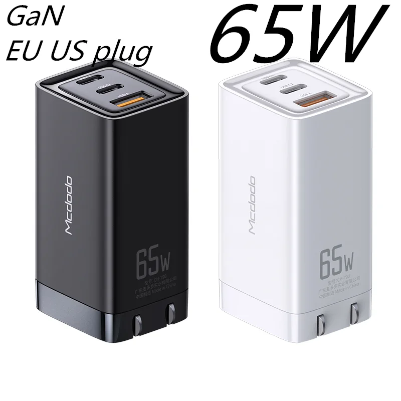 Зарядное устройство сетевое с USB портом и поддержкой быстрой зарядки 65