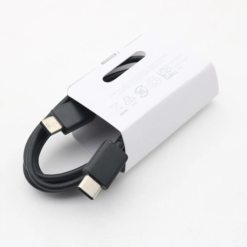 Оригинальный кабель Samsung USB C на Type 3 1 Сверхбыстрая зарядка двойной провод типа для