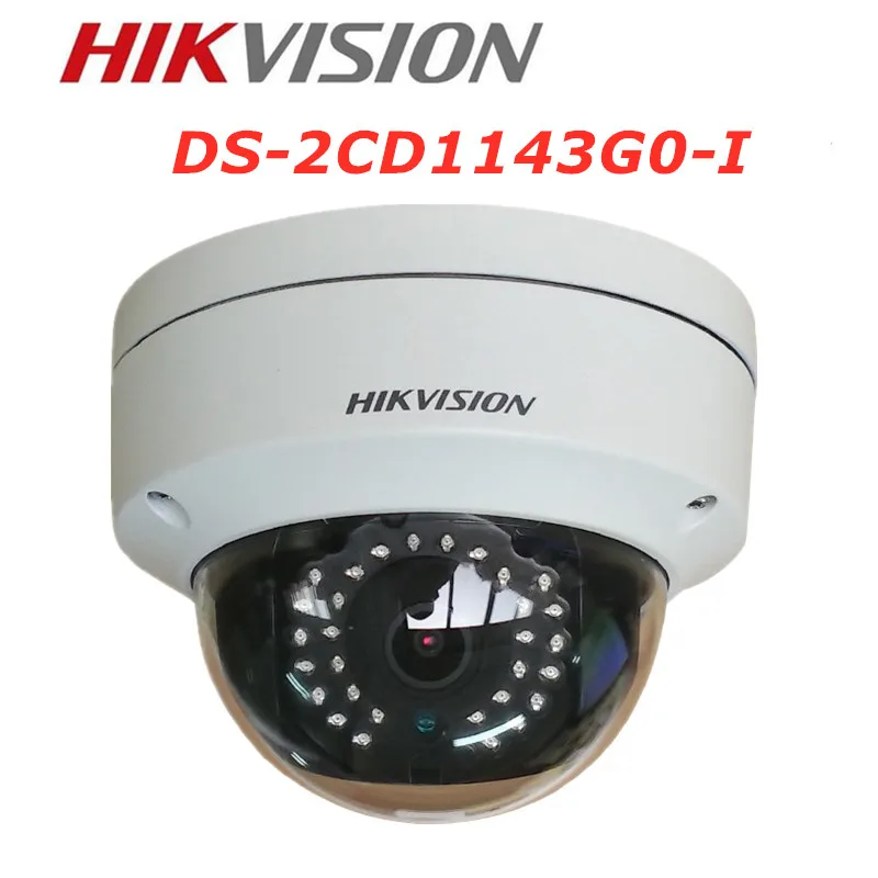 Hikvision Оригинальная английская DS 2CD1143G0 I 4 МП купольная сетевая ip камера POE H.265 +