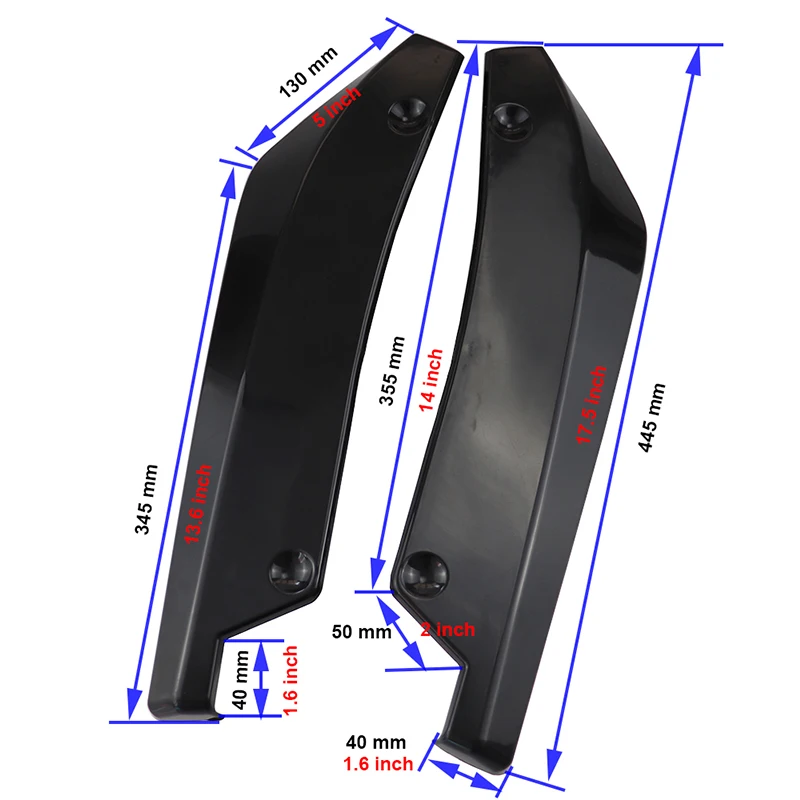 2 шт./компл. заднего бампера ABS покрытие для lcd дисплея Спойлеры утка AUDI A2 A4 8L 8P B5 B6 A6