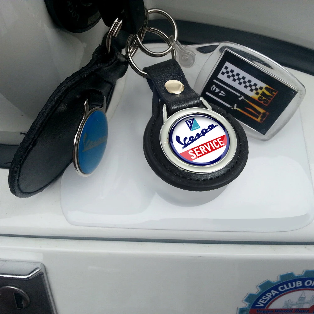 

Motorcycle Keychain Key Ring Case for Piaggio Vespa Primavera Sprint LV LXV GTS GTV
