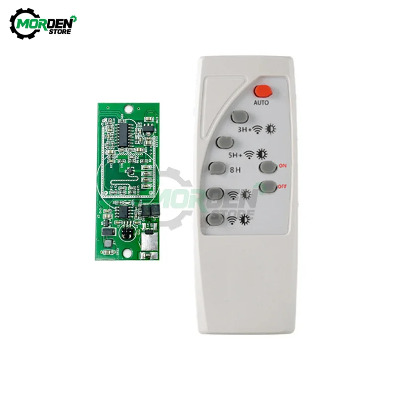 

3.7V 7.4V Microwave Radar Solar Garden Lamp Controller Human Body Induction Solar Lamp Circuit Board with Remote Control