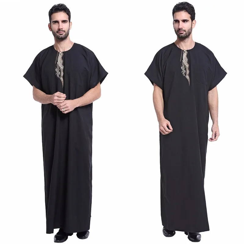 Мусульманская Арабская одежда для мужчин, мусульманская одежда, мусульманская Арабская одежда Дубай, мужское платье djellaba homme, Пакистан, черная одежда djellaba для мужчин