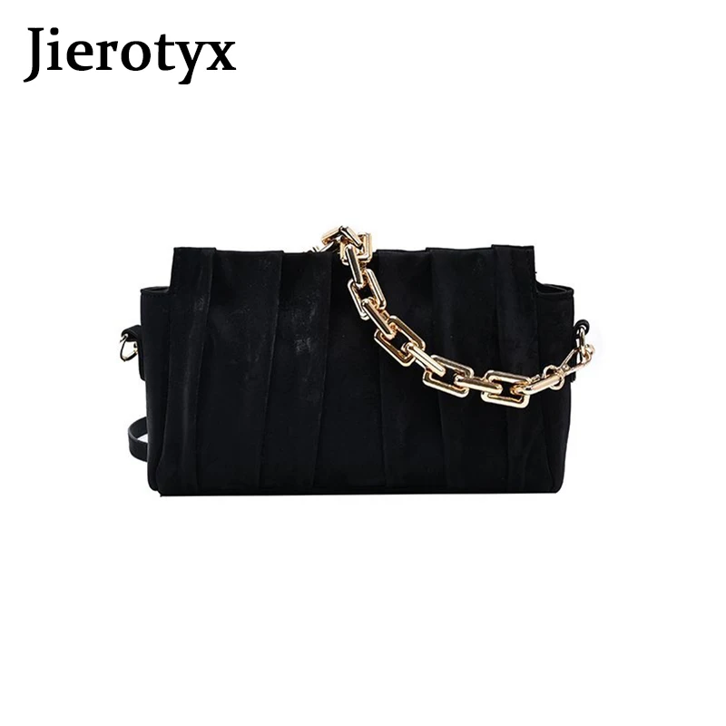 

JIEROTYX Fashion Exquisite Women Handbags Chain Designer Strap Trendy Crossbody Messenger Bags High Quality Nylon Shoulder Bag