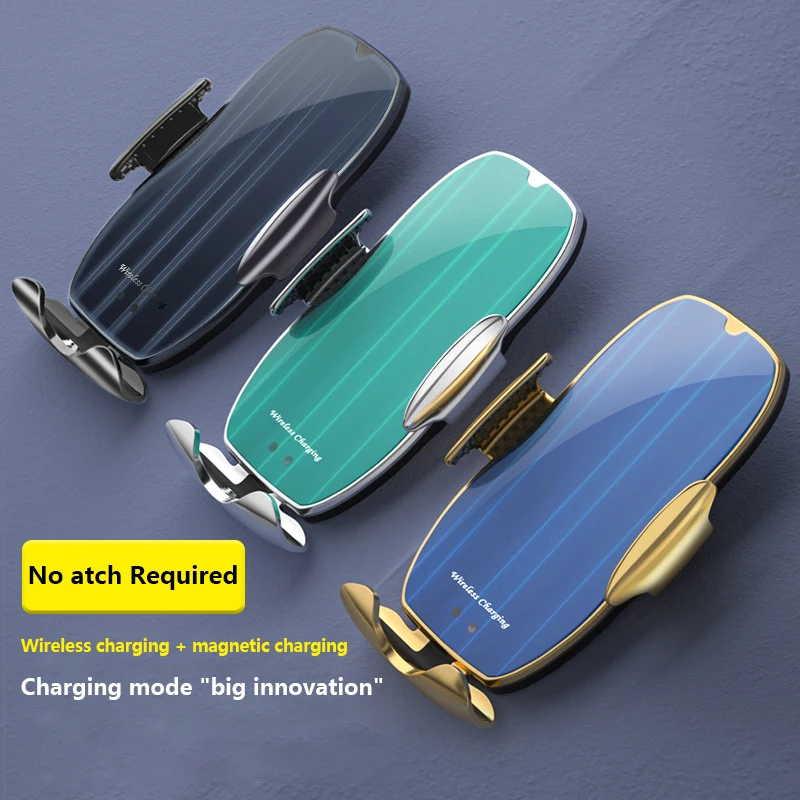 

H8 Car Wireless Charger Intelligent Infrared Sensor 15W Wireless Charger Automatic Phone Wireless Charging Bracket