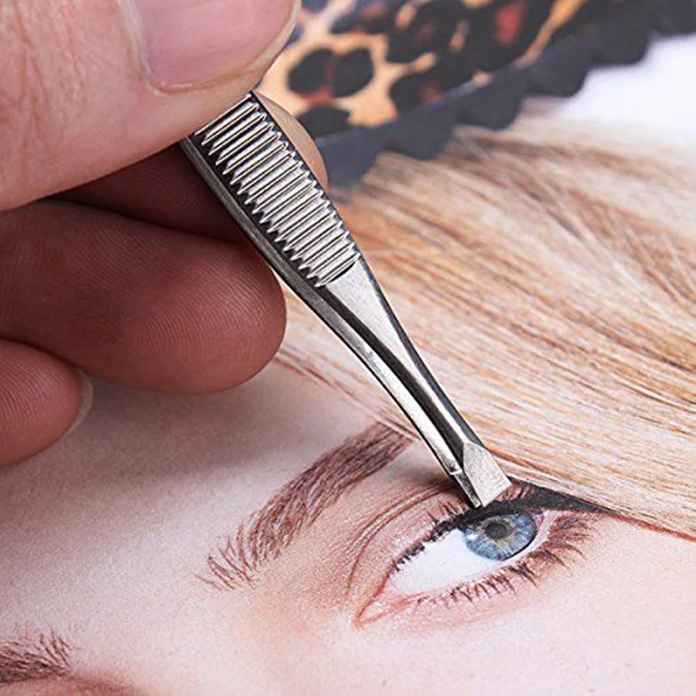 

5Pcs Pro Stainless Steel Eyebrow Tweezers Precision Hair Removal Beauty Tool