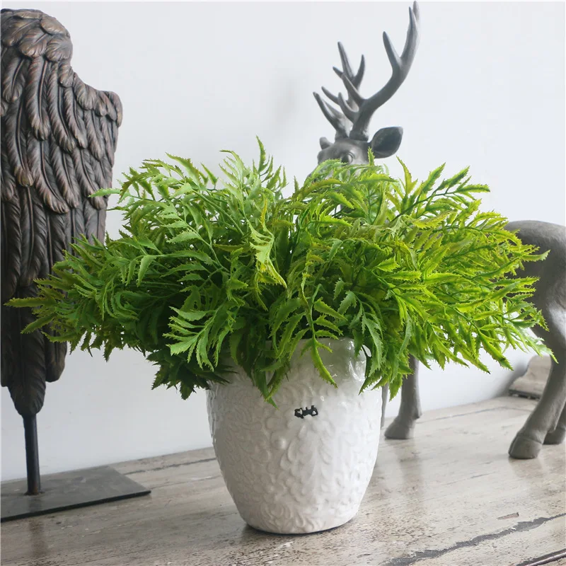 

Artificial Lygodium Japonicum Fern Grass Plastic Green Plant Home Wedding Shop Decoration