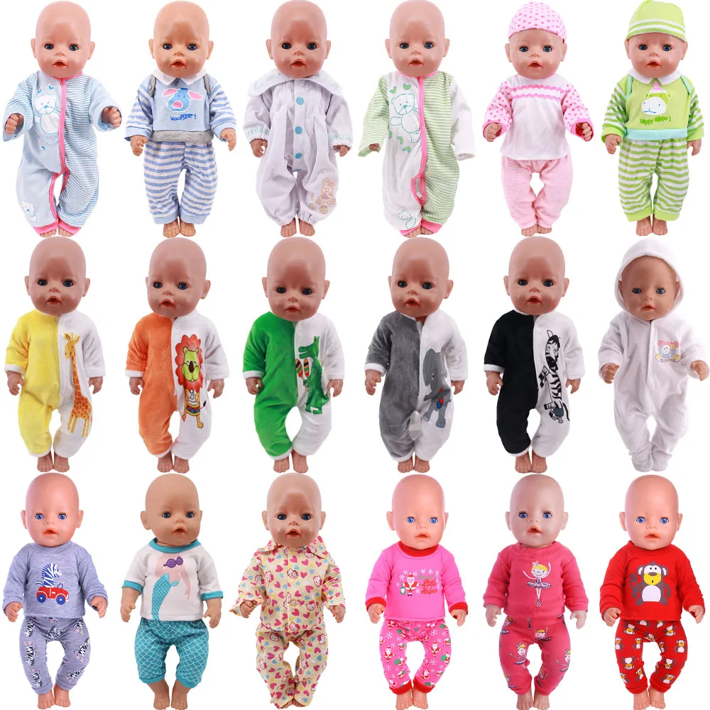 Doll Clothes Handmade Cartoon Patterned Fit 18Inch American Doll&43 Cm Born Baby Generation Girl's Toy Doll Panties Accessories