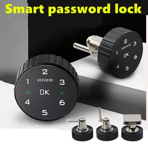 smart home electronic password lock locker shoe cabinet cupboard office desk file drawer lock anti theft door locks free global shipping