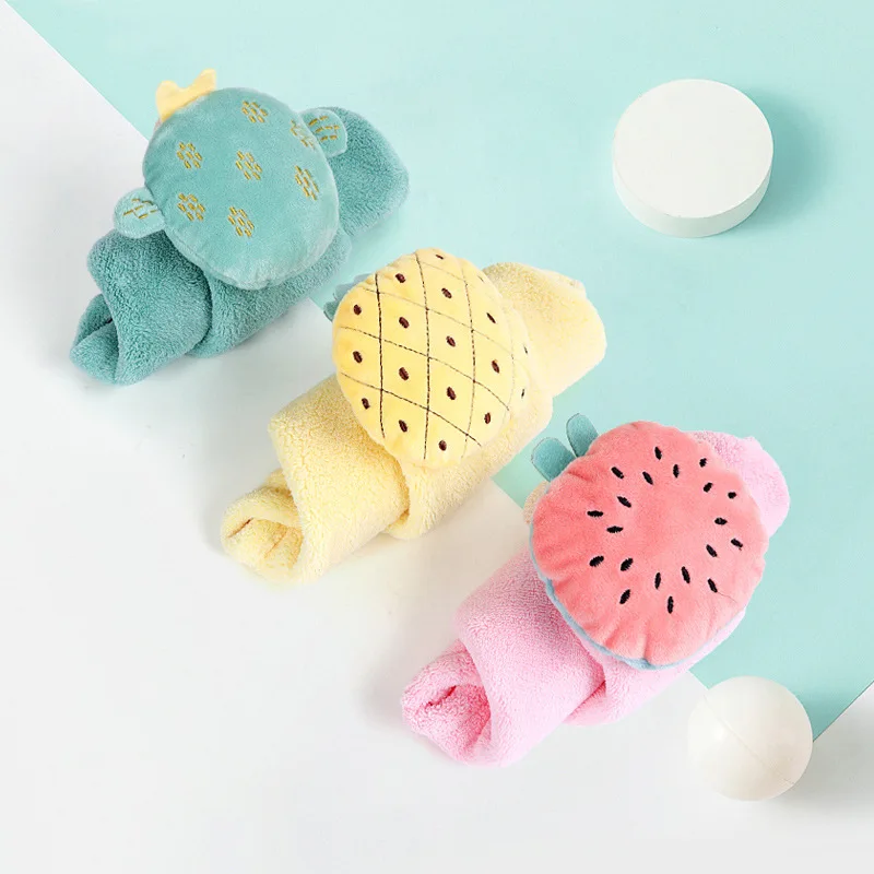 1 шт. Кухня ткань впитывающий нелиновая тряпки с рисунками фруктов для