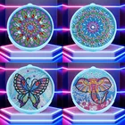 Алмазная живопись 5D сделай сам, светодиодная лампа, Рождественская специальная форма, Алмазная мозаика, вышивка крестиком, алмазная вышивка, арт-Декор для дома