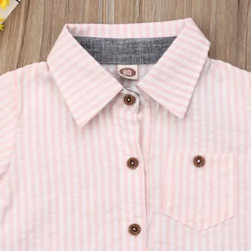 Citgeett/Летний джентльменский топ в полоску для маленьких мальчиков от 1 до 5 лет