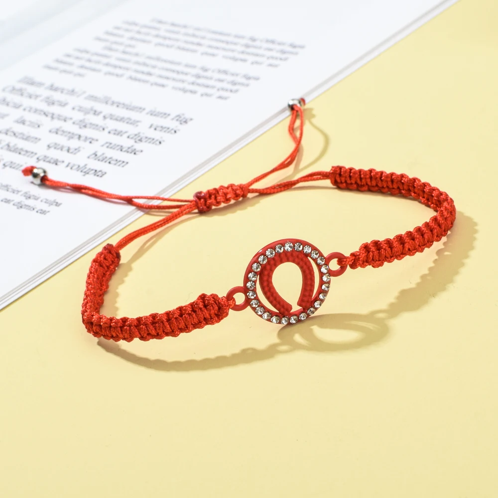 Женский Плетеный Красный браслет в богемном стиле ручной работы набор